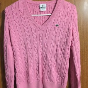Lacoste women’s cableknit sweater size L